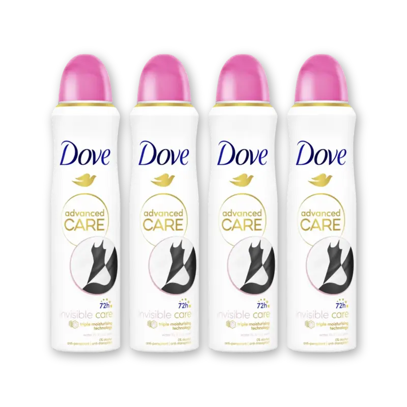 Dove Invisible care deodorant spray 4-pack