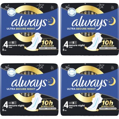 pdp-image-Always Maandverband Secure Night 4-pack