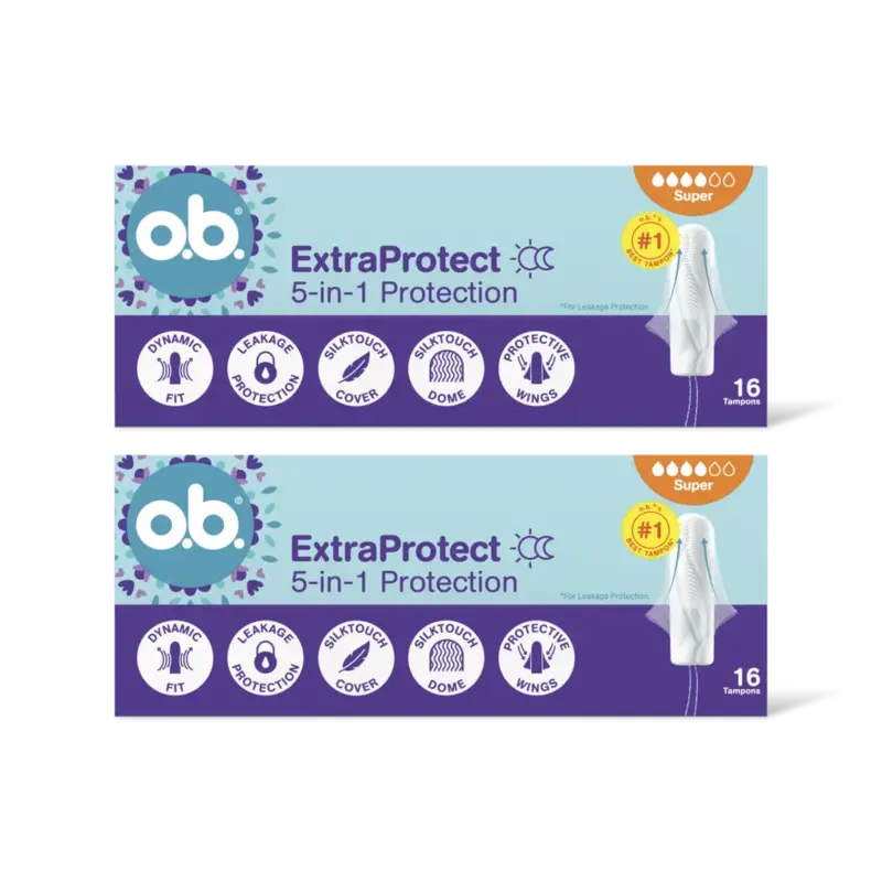o.b. Extra Protect Super 2-pack