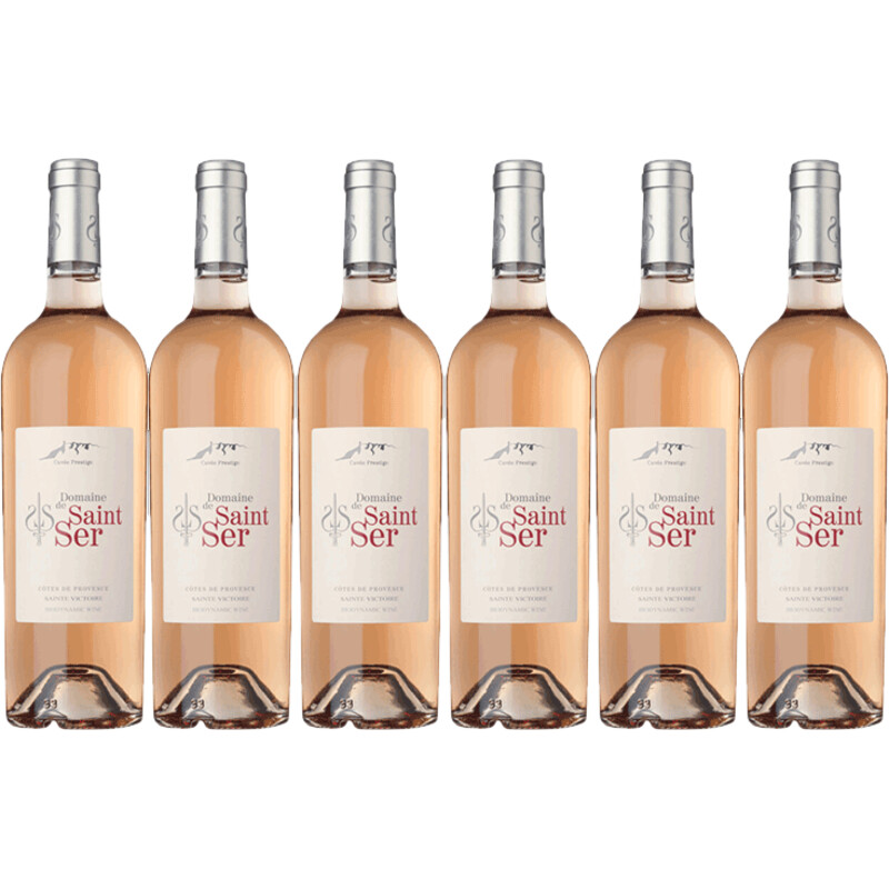 Een afbeelding van Domaine de Saint Ser Rosé biodynamic wine 6 flessen