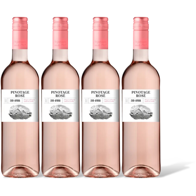 AH AH Pinotage rosé 4 flessen