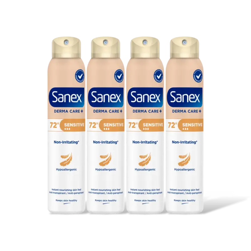 Sanex Derma care sensitive deodorant spray 4pk