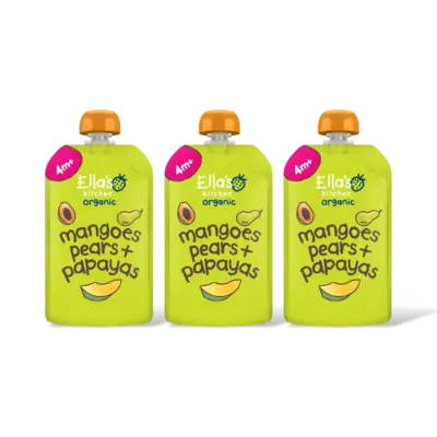 pdp-image-Ella's kitchen Mango's, peren + papaya's 4m+ bio 3-pack