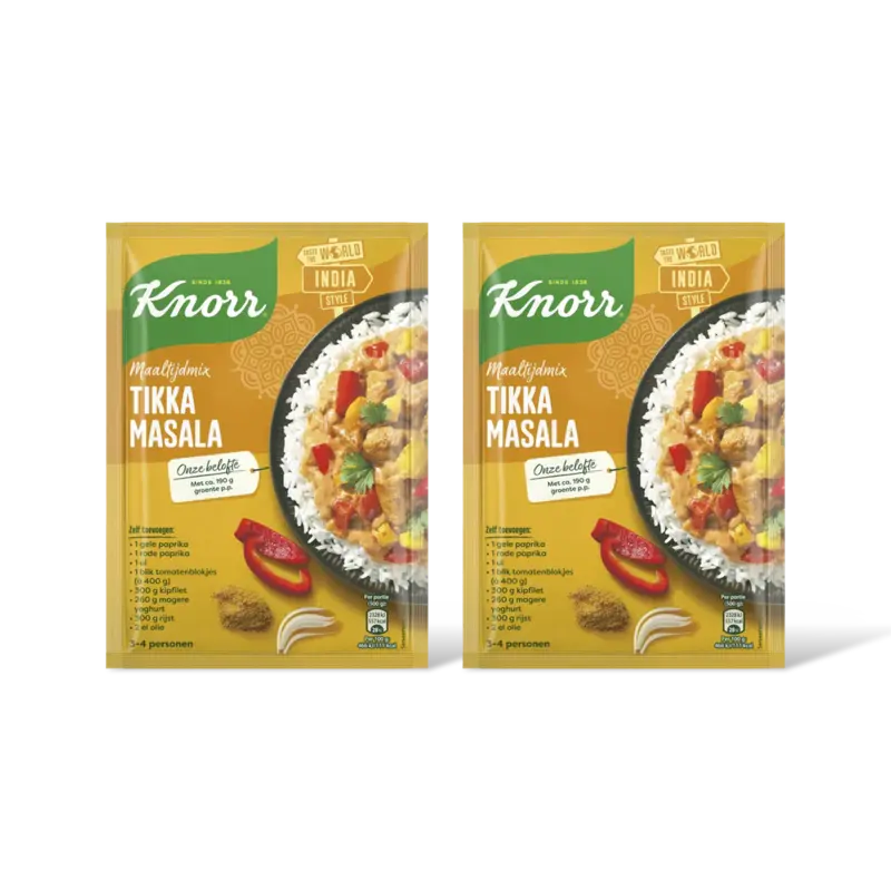 Knorr Maaltijdmix tikka masala 2-pack