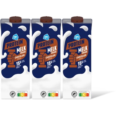 pdp-image-AH Protein melk drank chocolade smaak 3-pck