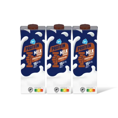 pdp-image-AH Protein melk drank chocolade smaak 3-pck