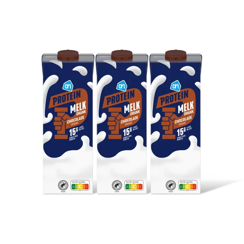 Protein melk drank chocolade smaak 3-pck
