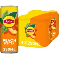 Een afbeelding van Lipton Ice tea peach 4-pack