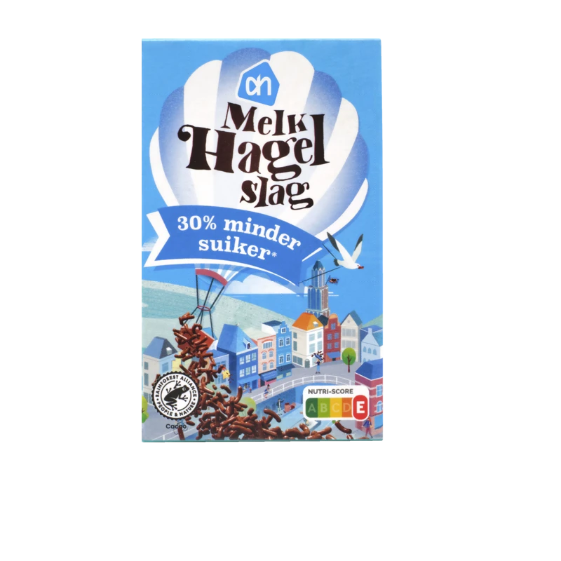 Hagelslag melk minder suiker