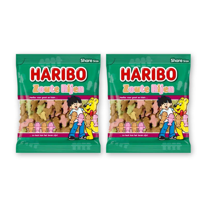 Haribo Zoute rijen 2-pack