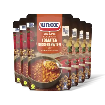 pdp-image-Unox Kikkererwten tomatensoep 6-pack