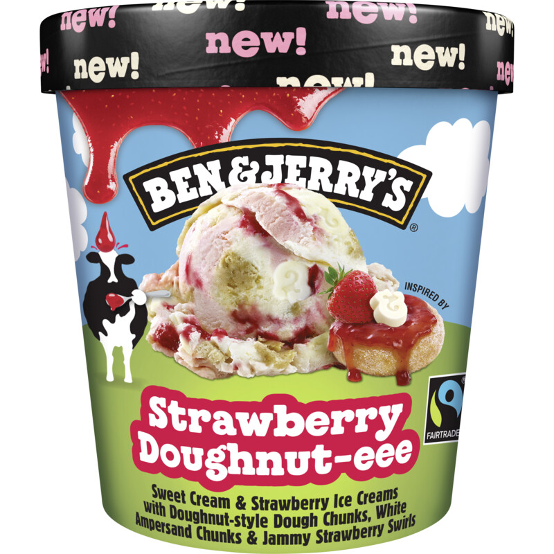 Ben & Jerry's Strawberry doughnut
