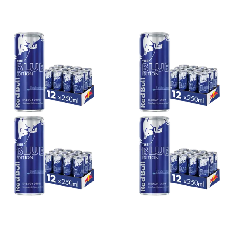 Energy drink bosbes 4x 12-pack