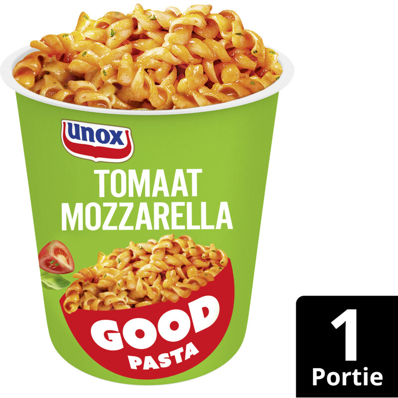 Een afbeelding van Unox Good pasta tomaat mozzarella