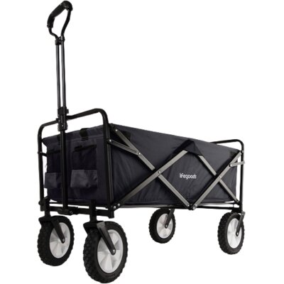 pdp-image-Lifegoods Foldable wagon 70 KG - Black