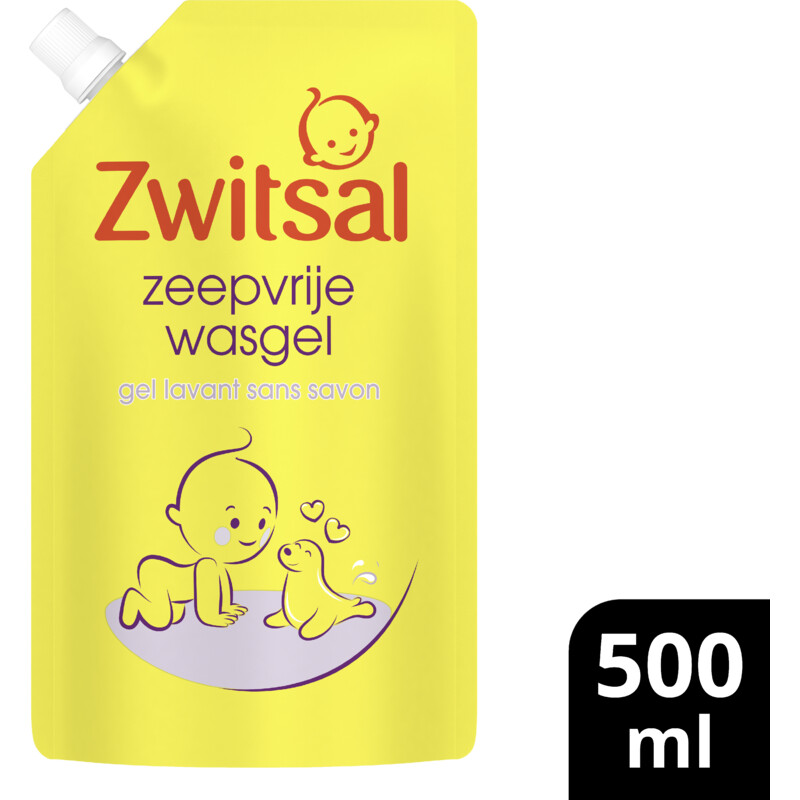 Een afbeelding van Zwitsal Baby zeepvrije wasgel navulverpakking