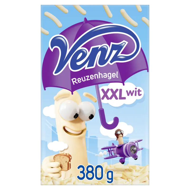 Venz XXL hagelslag wit