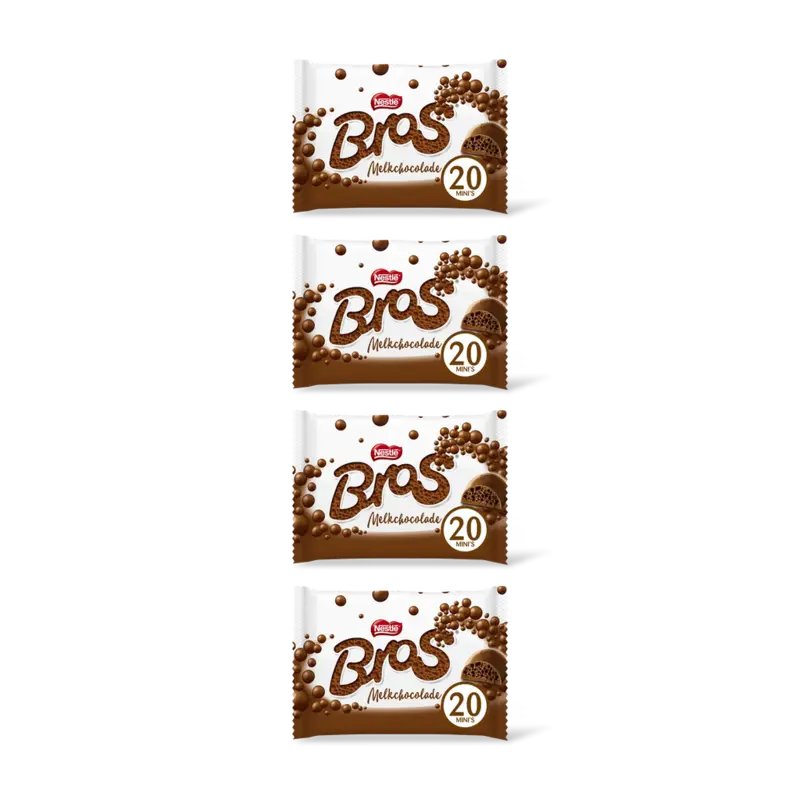 Mini melkchocolade uitdeelzak 4-pack
