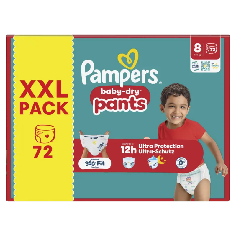 Baby-dry pants maat 8 XXL pack