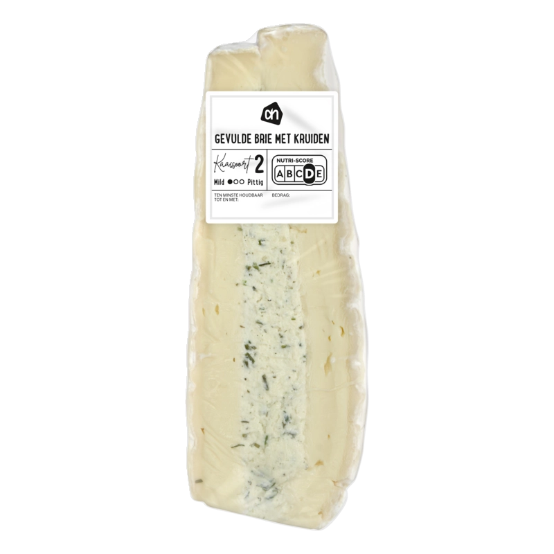 Gevulde brie met kruiden