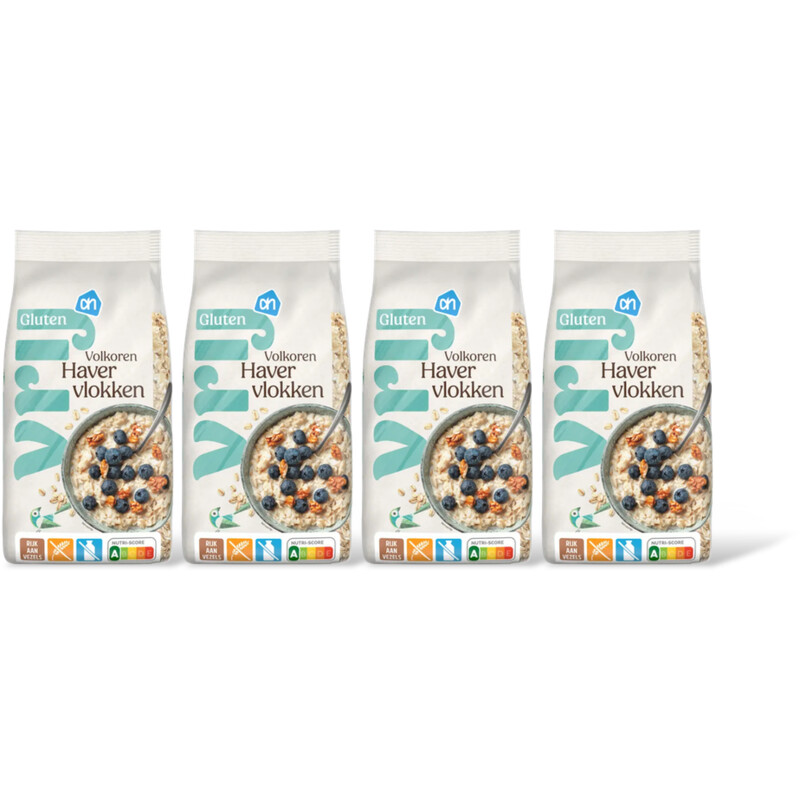 AH Glutenvrij Volkoren havervlokken 4-pack