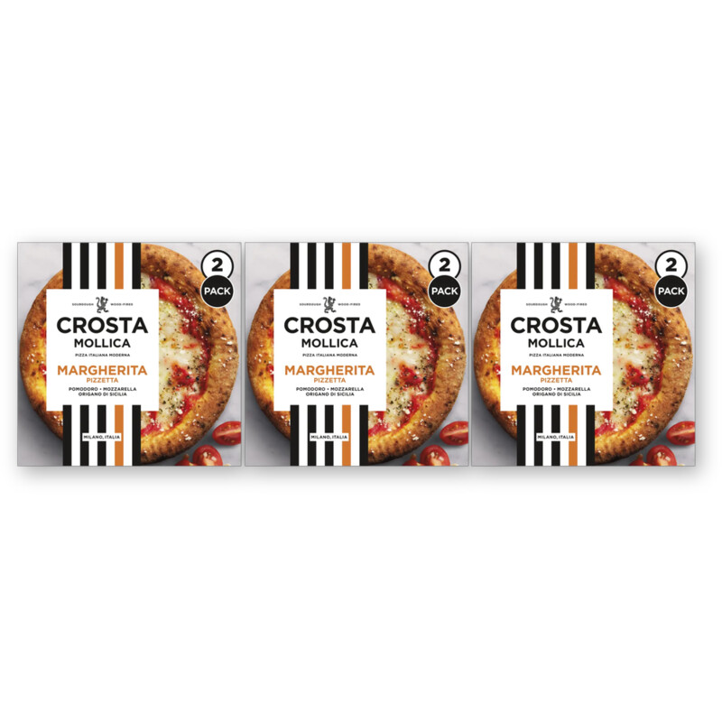 Crosta & Mollica Pizzetta margherita 3-pack