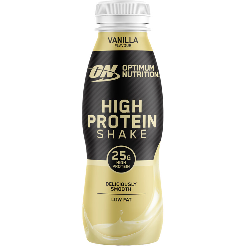 Een afbeelding van Optimum Nutrition High protein shake vanilla