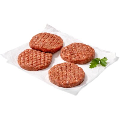 pdp-image-AH Runderhamburger minder vet 4 stuks