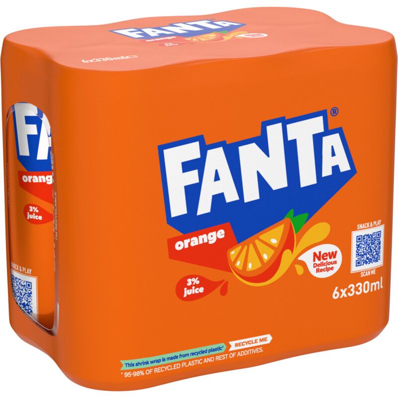 Een afbeelding van Fanta Orange 6-pack bel