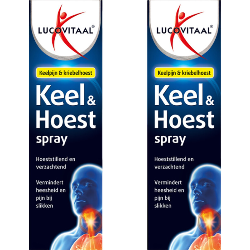 Een afbeelding van Lucovitaal Keel & hoest spray 2-pack