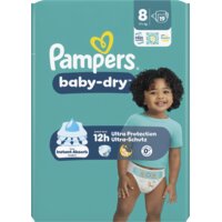Een afbeelding van Pampers Baby-dry luiers maat 8