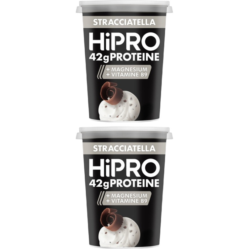 Een afbeelding van HiPRO Protein stijl stracciatella 2-pack