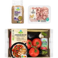 Een afbeelding van AH Biologisch Aubergine met Kip Verspakket