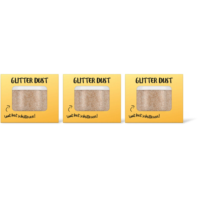 AH Glitter dust goud 3-pack