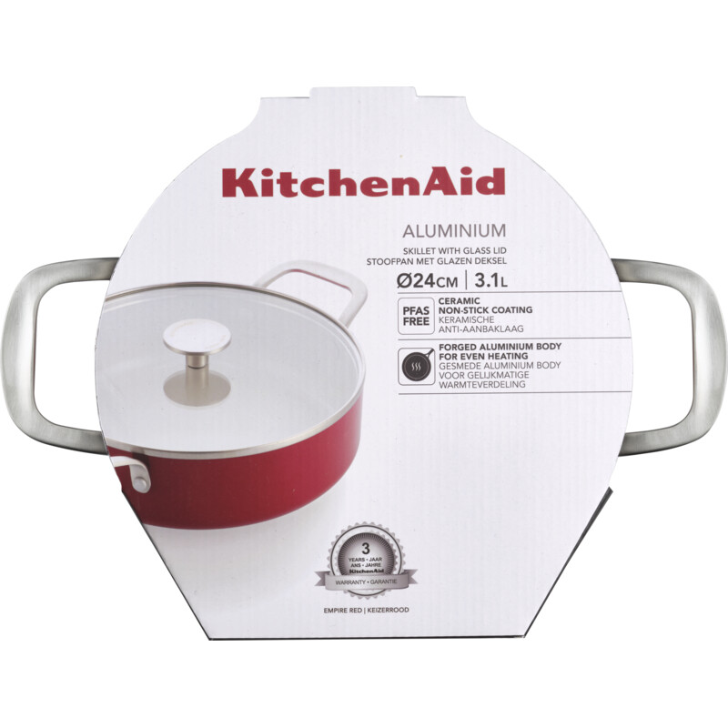 KitchenAid Hapjespan met deksel 24cm