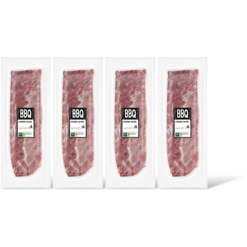 AH BBQ spareribs naturel 4-pack