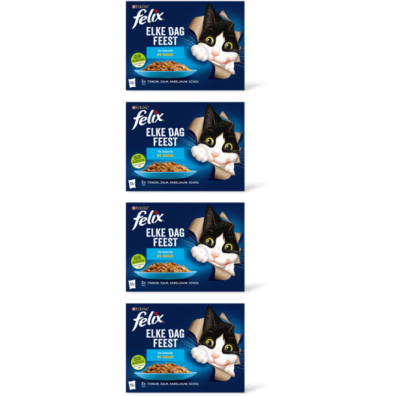 Felix Elke dag feest vis selectie in gelei 4pk