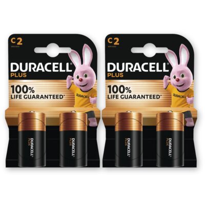 pdp-image-Duracell Plus C-alkaline batterijen MN1400 2-pack