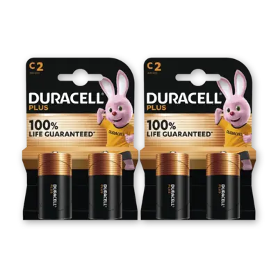 pdp-image-Duracell Plus C-alkaline batterijen MN1400 2-pack