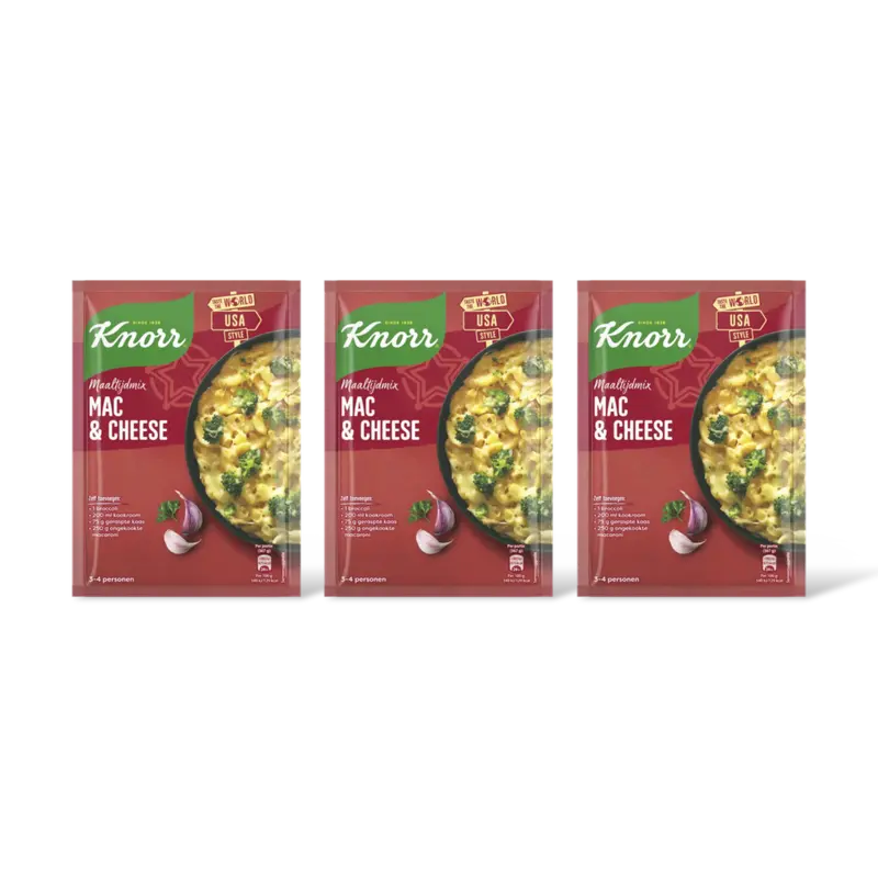 Maaltijdmix mac & cheese 3-pack