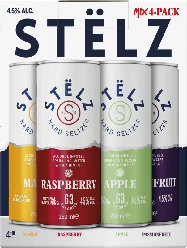 Hard seltzer mix 4-pack