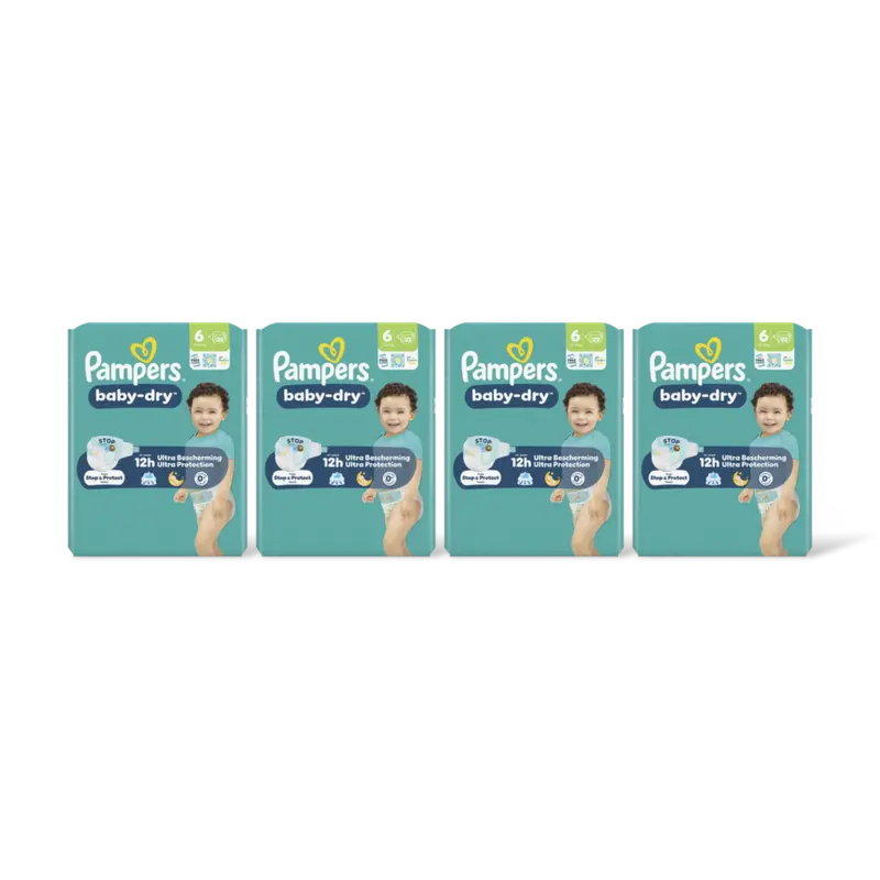 Baby-dry luiers maat 6 4-pack