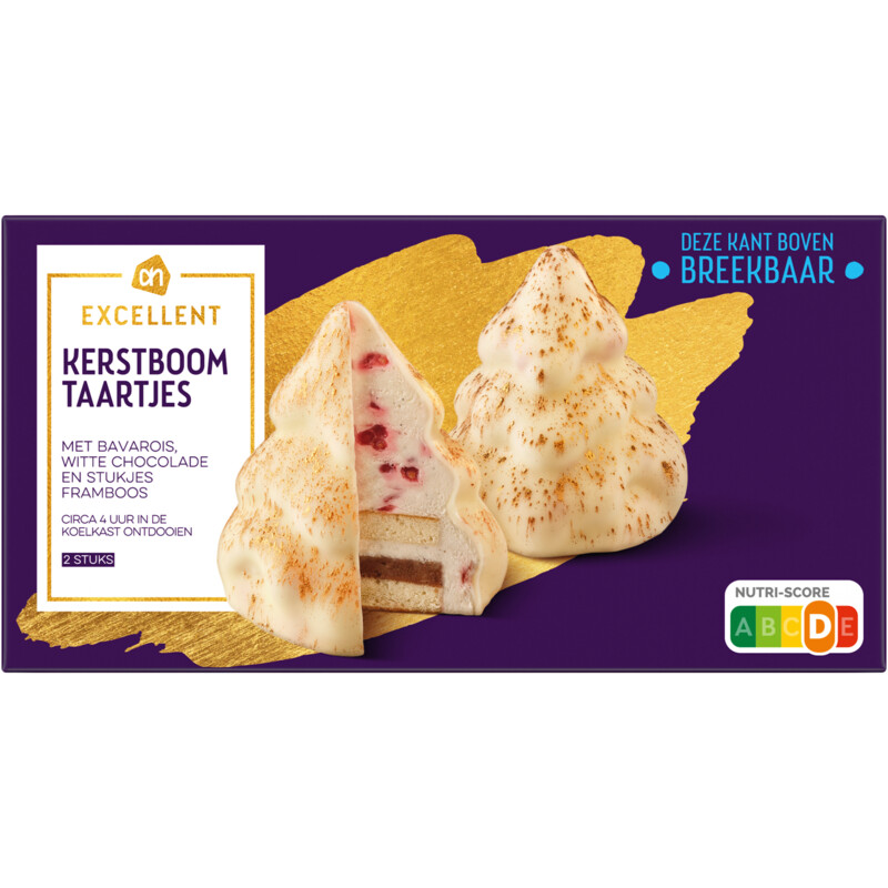 Een afbeelding van AH Excellent Kerstboom taartjes