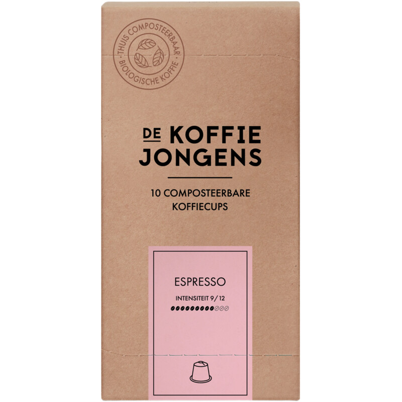 Een afbeelding van De Koffiejongens Espresso capsules