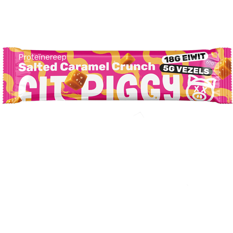 Een afbeelding van Fit Piggy Proteïnereep salted caramel crunch