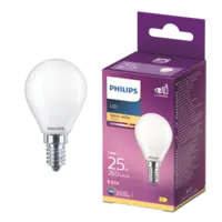 Philips Led fil kogel mat E14 25W
