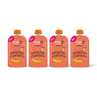 Ella's kitchen Peaches + bananas 4m+ 4-pack