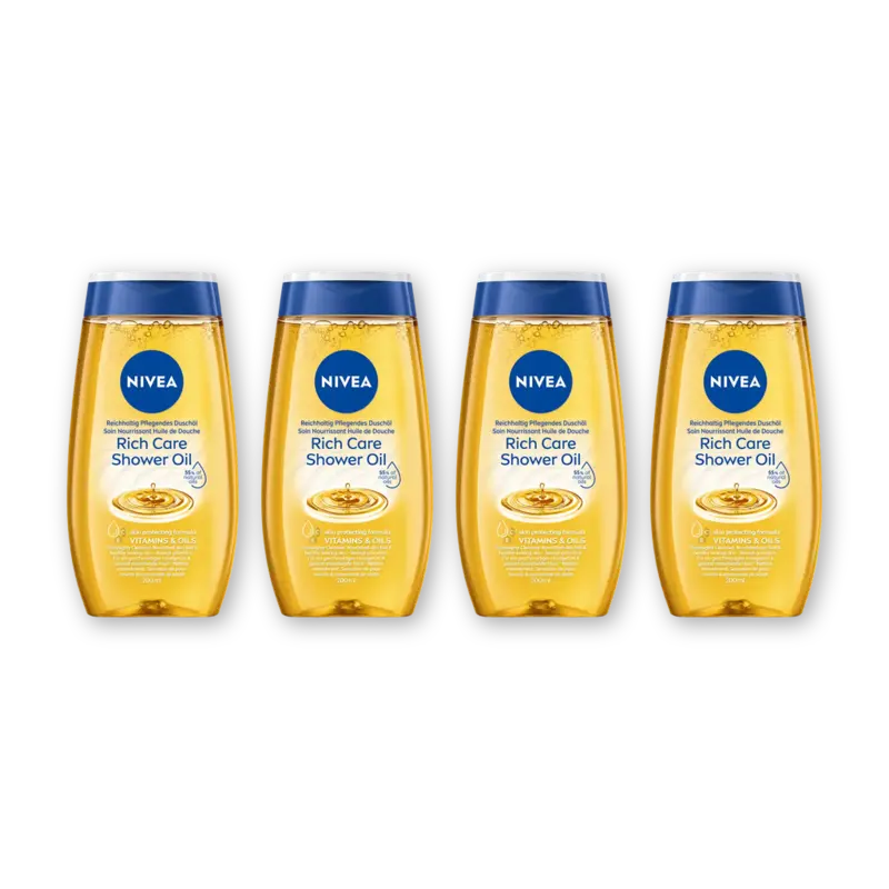 NIVEA Shower oil 4-pack