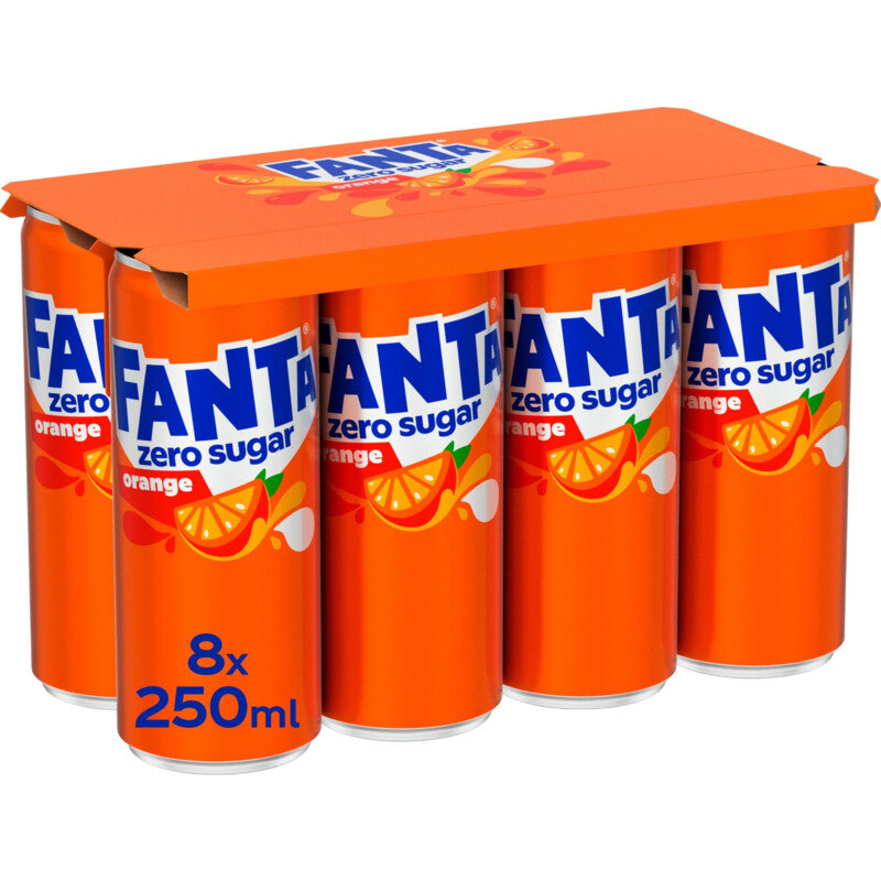 Een afbeelding van Fanta Orange zero sugar 8-pack