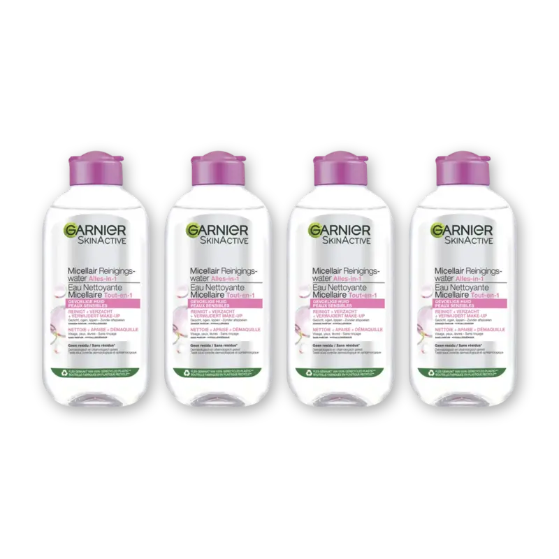 Garnier Gevoelige huid micellair rngngswater 4pk